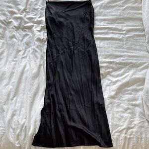 Express- Black Satin Dress